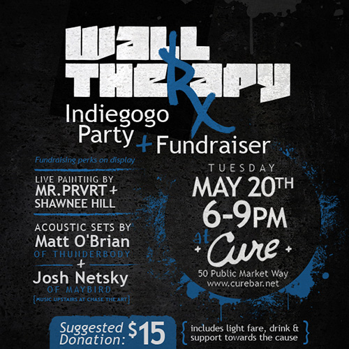 Fundraiser Event at Cure on Tuesday, May 20 from 6-9pm