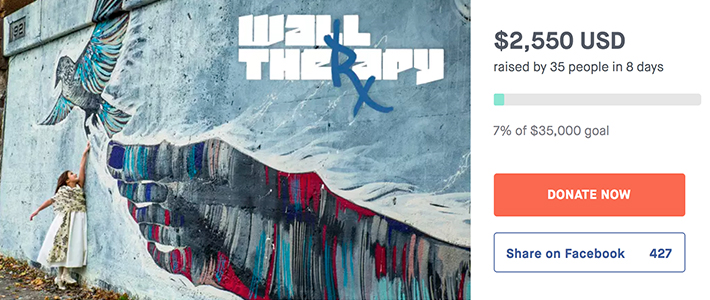 WALL\THERAPY 2017 Fundraiser is live – Two ways to help!