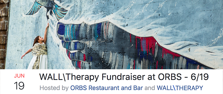 WALL\THERAPY Fundraiser at Orbs on Monday June 19!